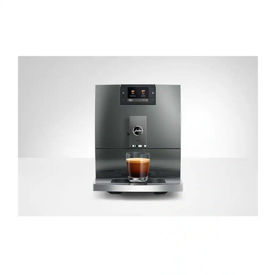 JURA - C9 Automatic Coffee Espresso Machine with 17 Specialties (Piano Inox) - Black