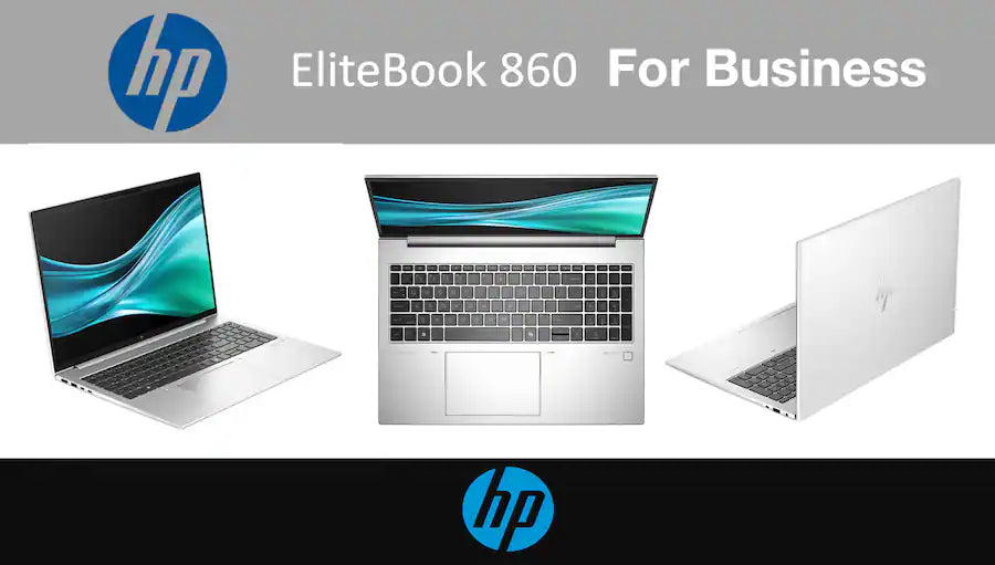 HP - Upgraded - EliteBook 860 Laptop 16.0 WUXGA (Intel Ultra 5-135U, 16GB DDR5, Win 11 Pro) w/Backpack , Office 365 - Pike Silver