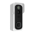 FEIT ELECTRIC - Smart Wi-Fi Video Doorbell Battery Operated - Black/White