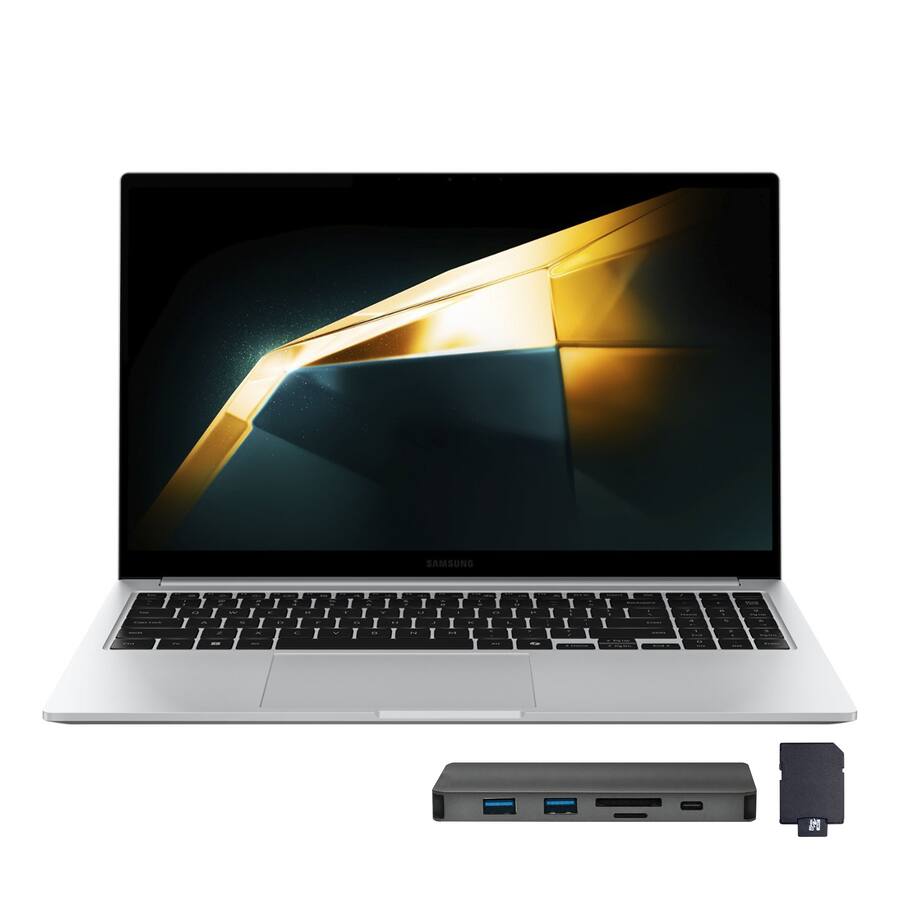 Samsung - Upgraded - Galaxy Book4 15.6" FHD Laptop,Intel Core 7 150U,16GB RAM,1TB SSD+288GB Dock,Backlit,Finger,Win 11 Pro - Silver