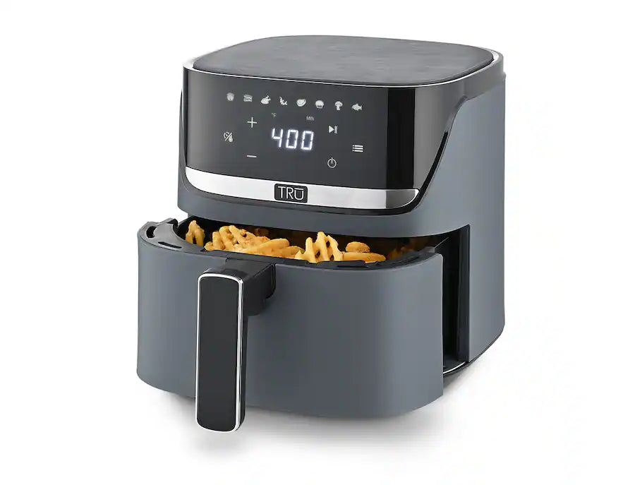 Tru - 4 Quart Digital Air Fryer - Black