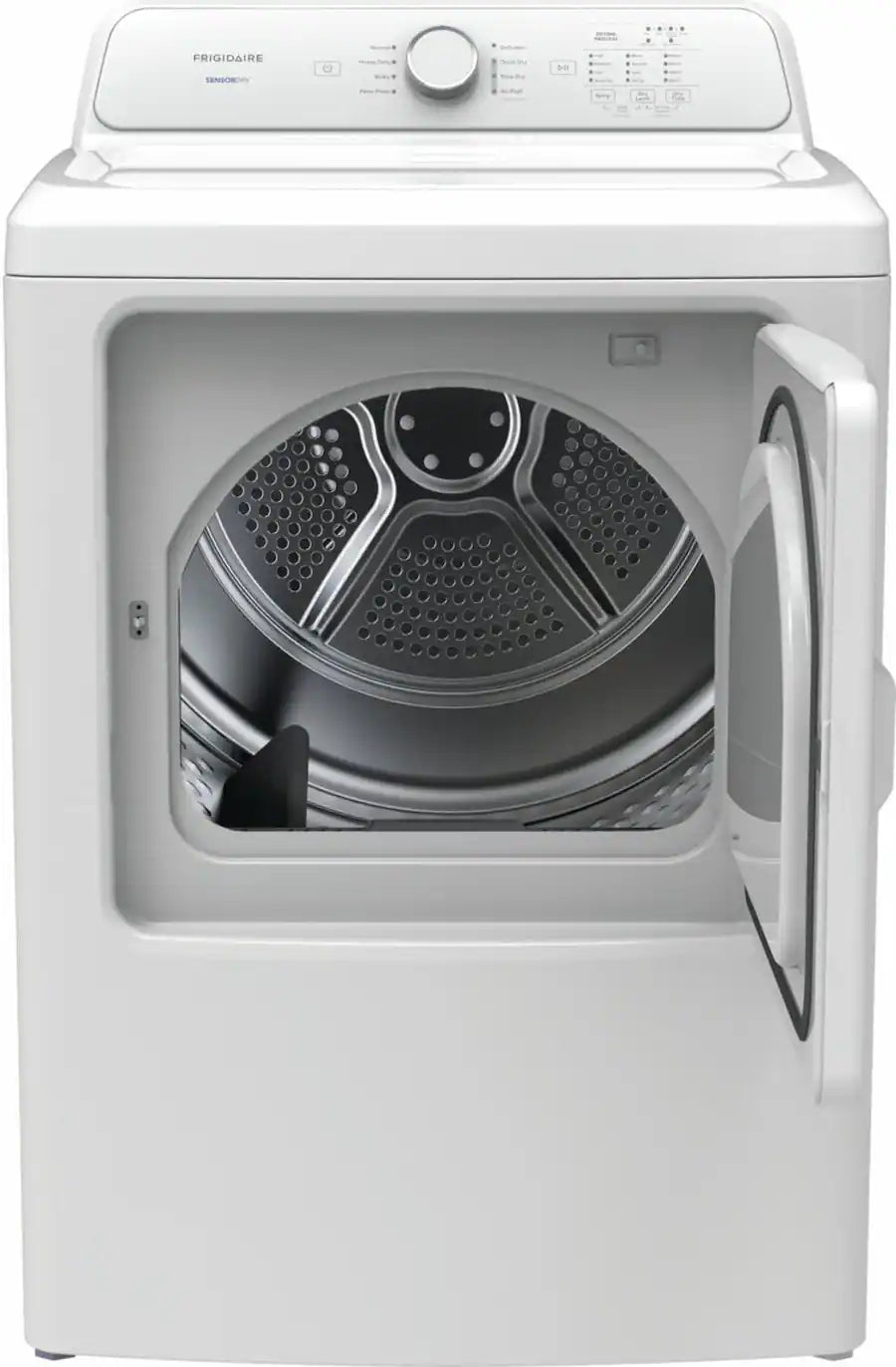 Frigidaire - 7 Cu. Ft. Electric Dryer with 8 Dry Cycles - White