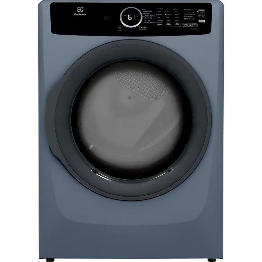 Electrolux - Front Load Perfect Steam Electric Dryer with Instant Refresh – 8.0 Cu. Ft - Denim Blue