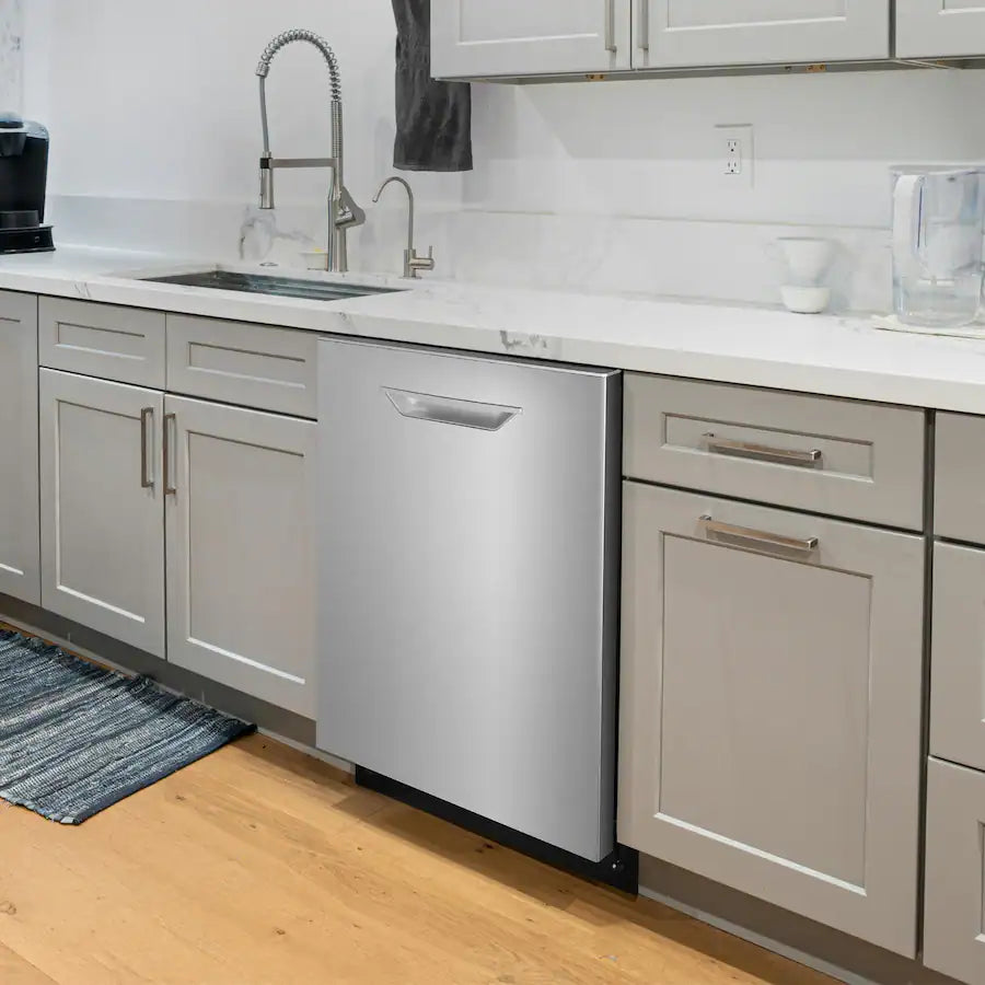 COSMO - COS-DWV24TTR 24 in. Vista Collection Built-in Dishwasher, Advanced Sanitize Technology, Ultra-Quiet Operation - Stainless Steel