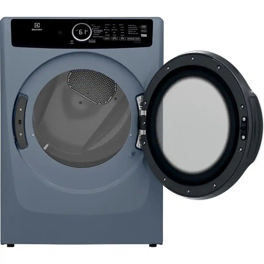 Electrolux - Front Load Perfect Steam Electric Dryer with Instant Refresh – 8.0 Cu. Ft - Denim Blue