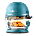 Fritaire - Non-Toxic Air Fryer - Glass Air Fryer, 5qt, Teflon-Free, PFOA- Free, w/ Accessories - Rotisserie and Tumbling Basket - Sage Green