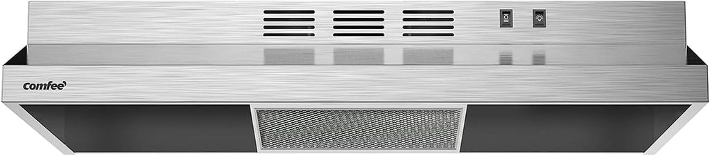 COMFEE' CVU30W2AST Range Hood 30 Inch Ducted Ductless Vent Hood Durable Stainless Steel