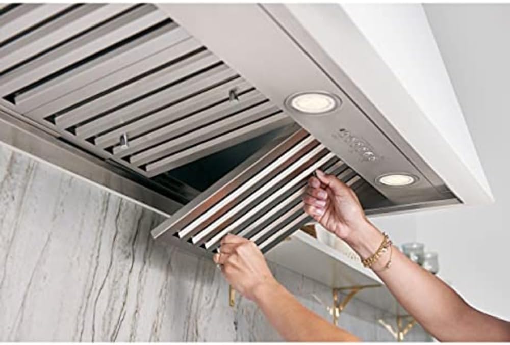 GE Profile Smart Range Hood Insert | 30 Inch Kitchen Exhaust Fan with 4 Speeds