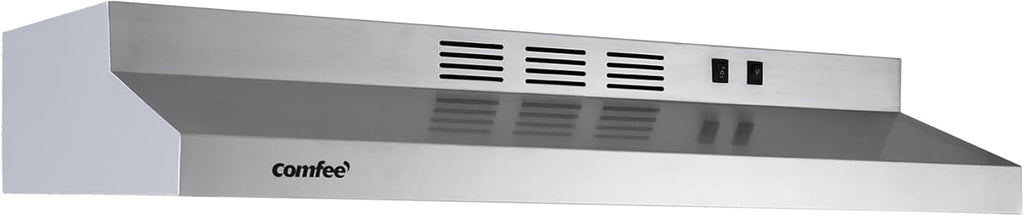 COMFEE' CVU30W2AST Range Hood 30 Inch Ducted Ductless Vent Hood Durable Stainless Steel