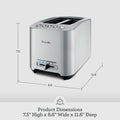Breville BTA820XL Die-Cast Smart Toaster, 2 Slice, Brushed Stainless Steel
