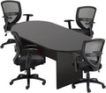 GOF 6FT, 8FT, 10FT Conference Table & Chair (G11320B) Set, Dark Cherry, Espresso, Artisan Grey