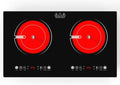 2 Burner Electric Cooktop,110V 2400W ElectricStove Top with Touch Control,9 Heating Level