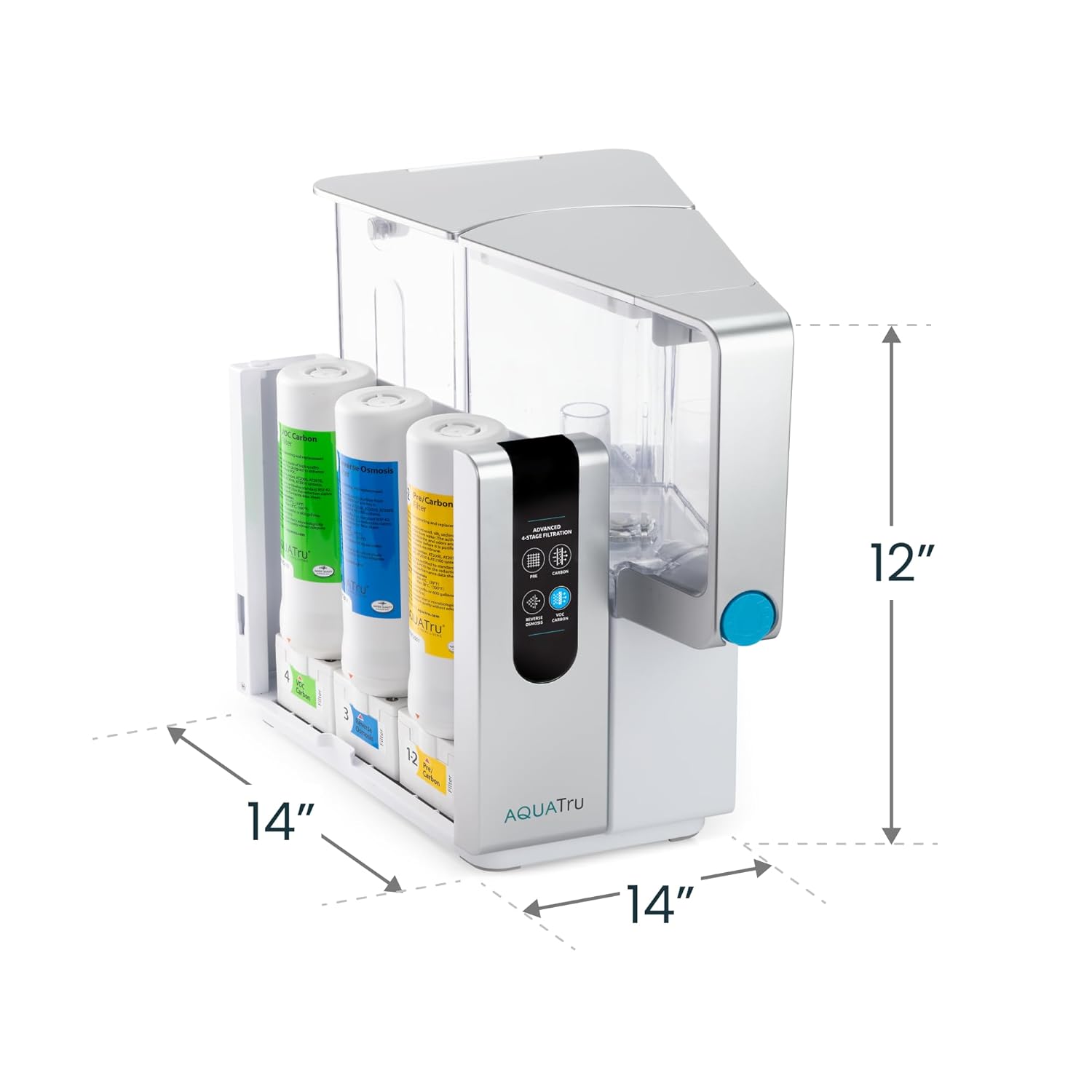 AquaTru Classic Countertop Water Purifier | Certified 4-Stage Reverse Osmosis System