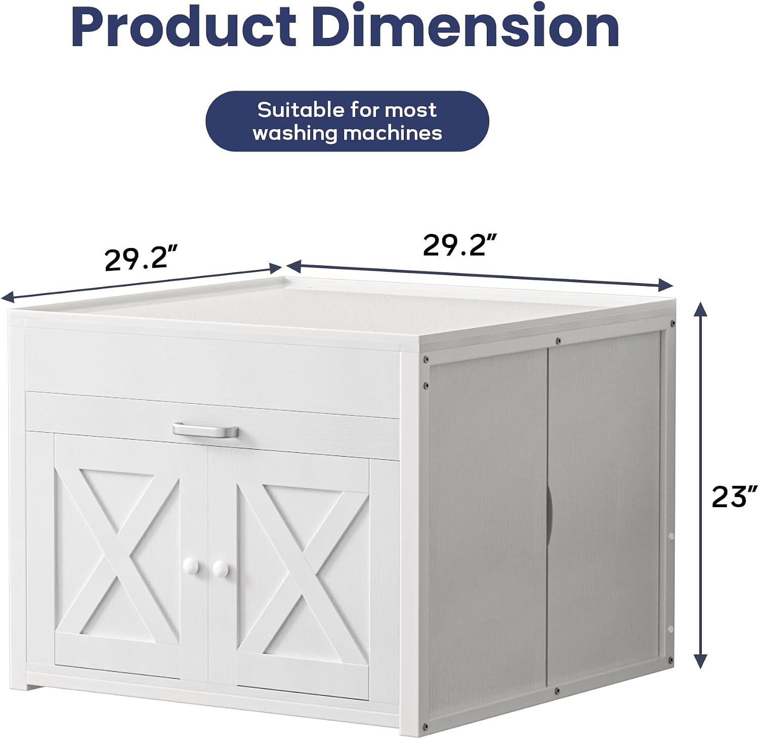 DTK Washer and Dryer Pedestal Set of 2, Heavy Duty Laundry Pedestal for Washer and Dryer