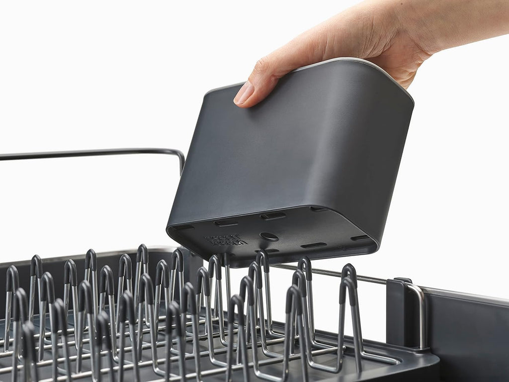 Joseph Joseph Extendable Dish Drying Rack with Dual Parts - Stainless Steel, Non-Scratch,