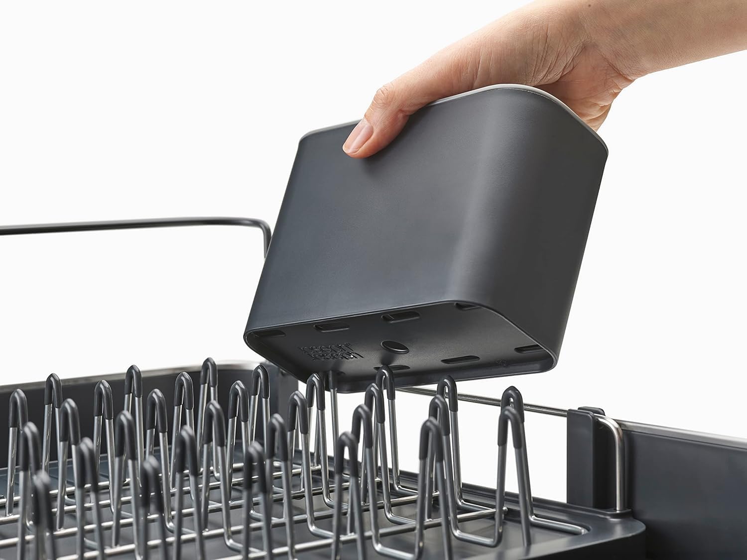 Joseph Joseph Extendable Dish Drying Rack with Dual Parts - Stainless Steel, Non-Scratch,