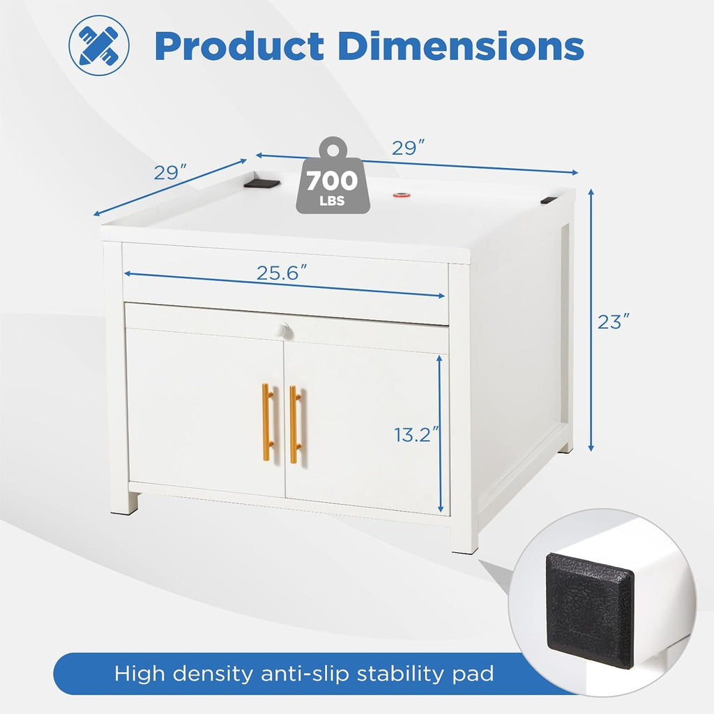 Laundry Pedestal for Washer and Dryer 700LBS Washer Dryer