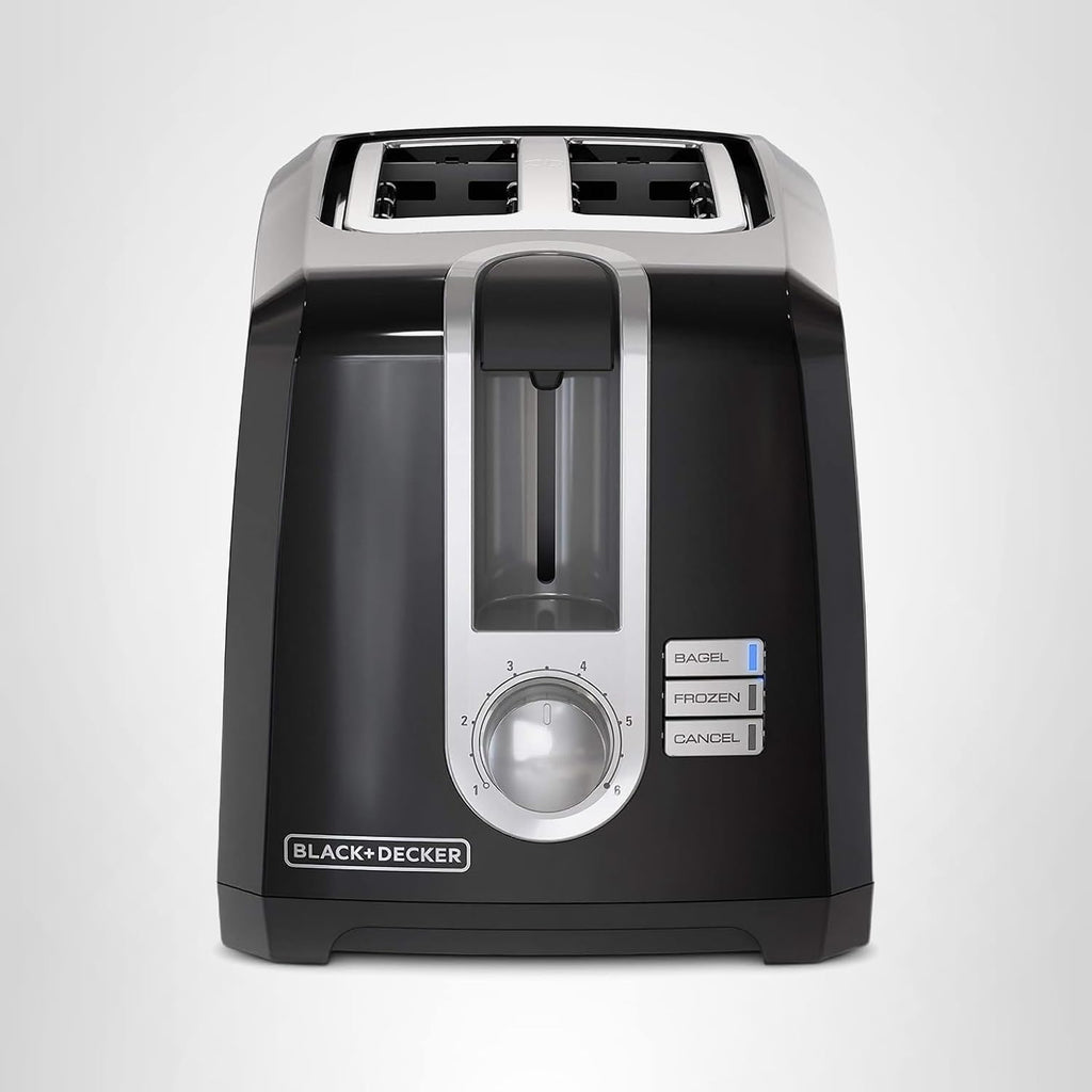 BLACK+DECKER 2-Slice Toaster, Extra Wide Slots for Bagels & Thick Bread