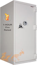 FireKing Fire Rated Safe with Electronic Lock, White | 1 Hour Fire Rated Safe - Water Resistant