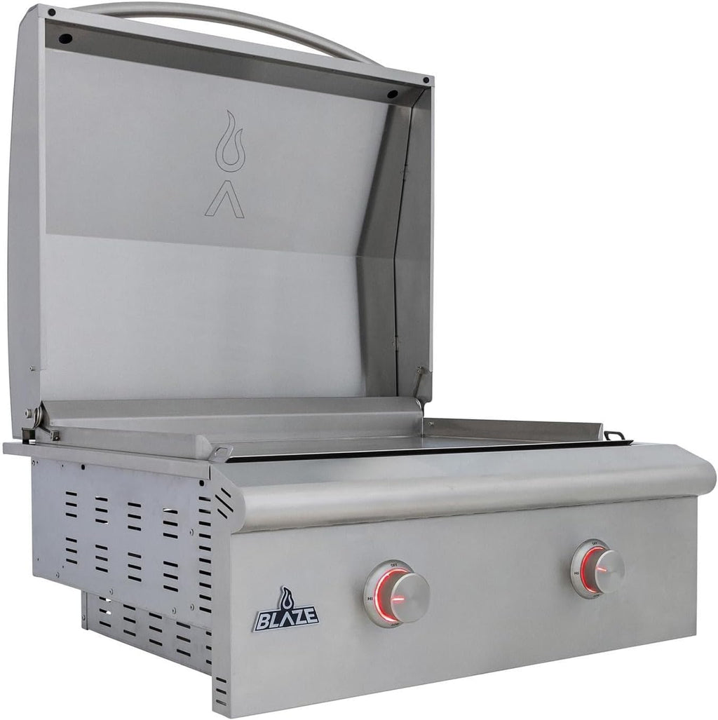 Blaze LTE+ 30-Inch Built-in Natural Gas Griddle – 304 Stainless Steel Outdoor