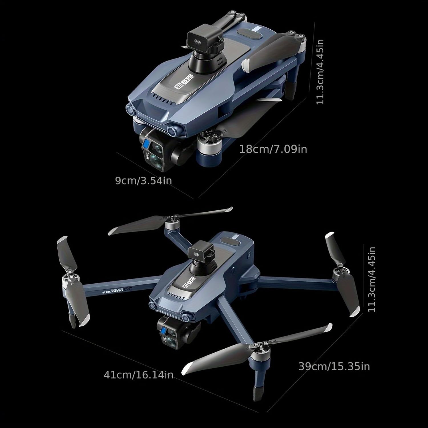Airdrop Drone, Max Payload Capacity About 0.66 Lbs, GPS Positioning System, 4.92-Inch Touchscreen