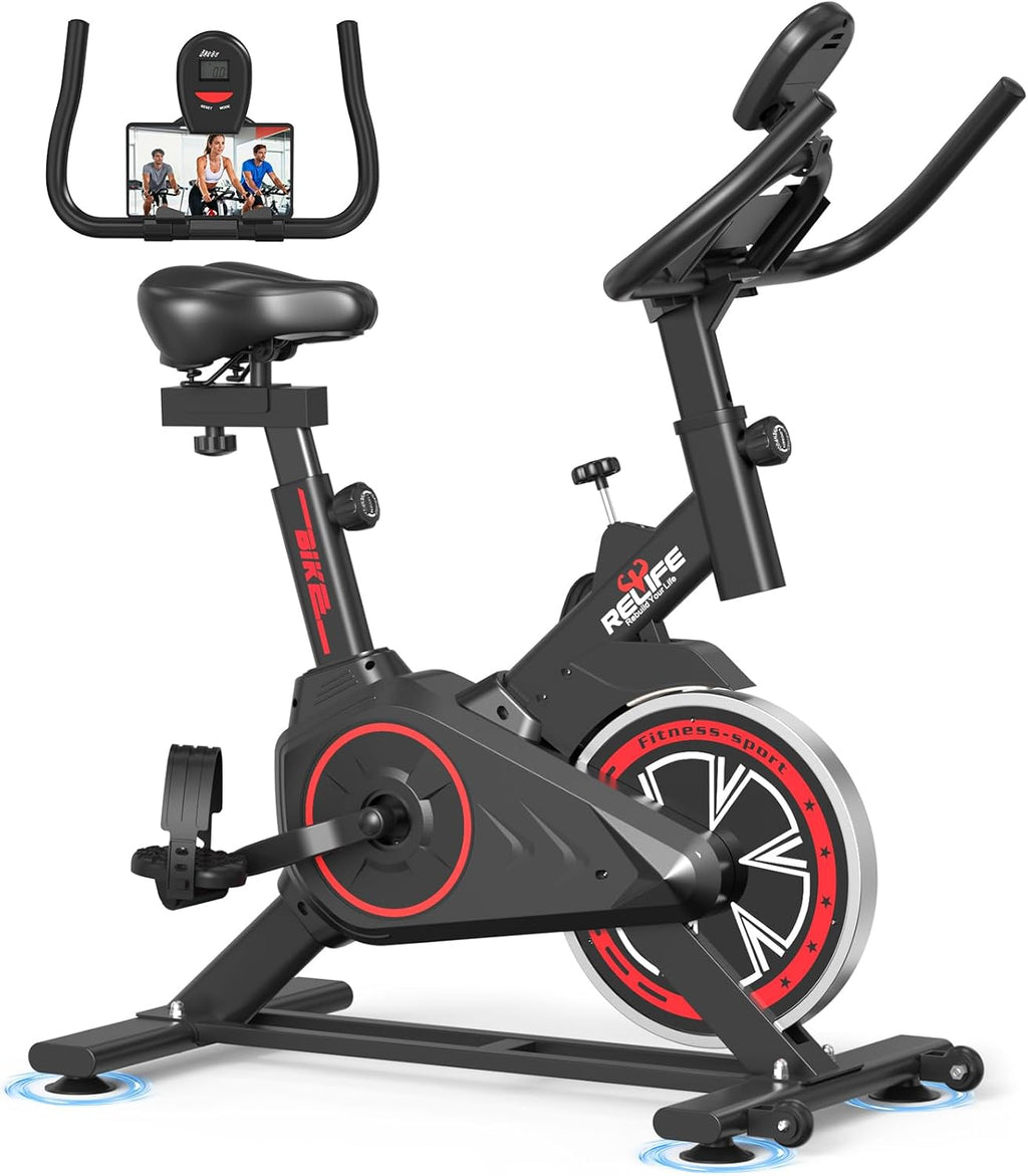 RELIFE REBUILD YOUR LIFE Exercise Bike Stationary for Home Indoor,Cycling Bike