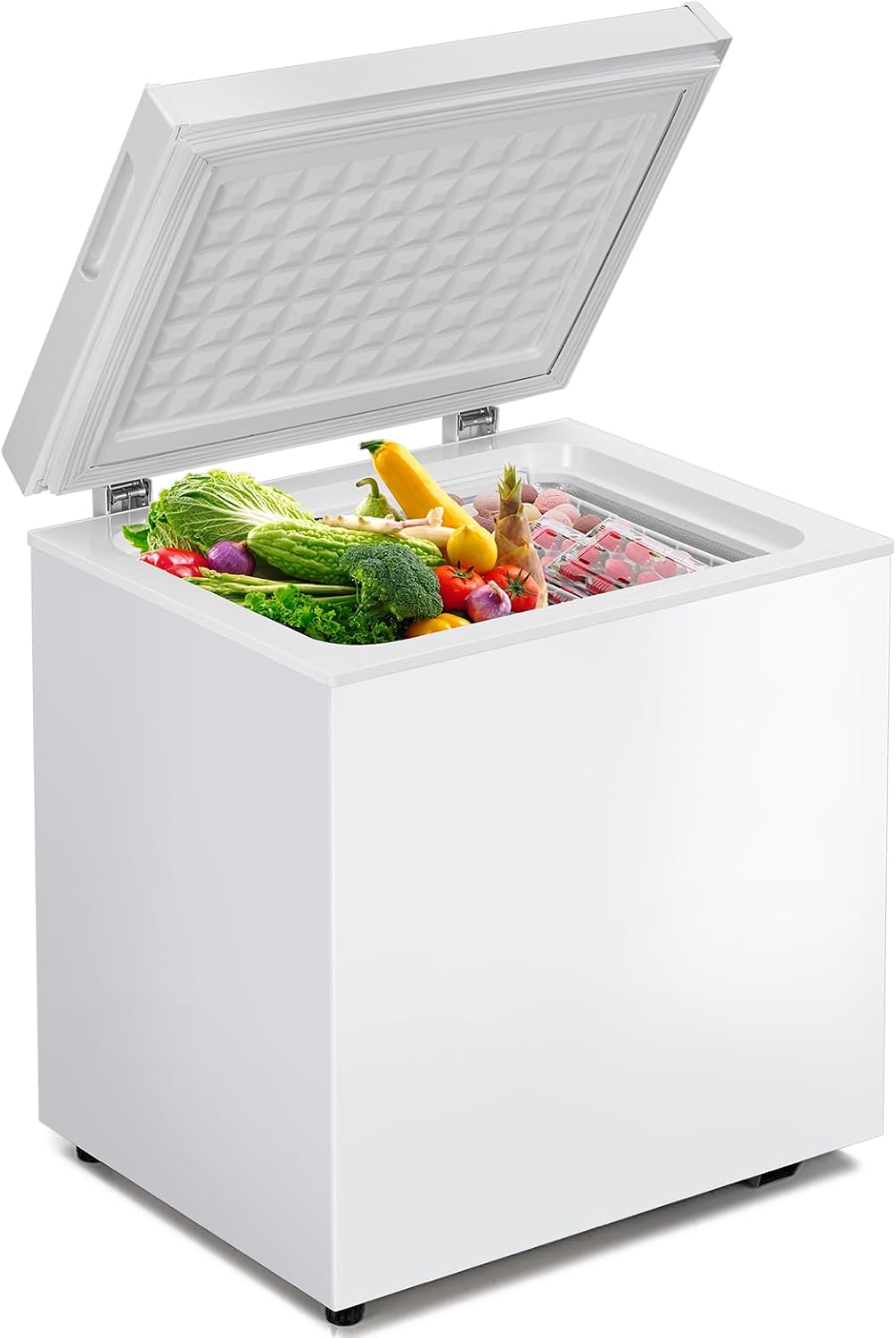 2.0 Cu.Ft Chest Freezer, Small Deep Freezer with 7 Adjustable Temperature Levels