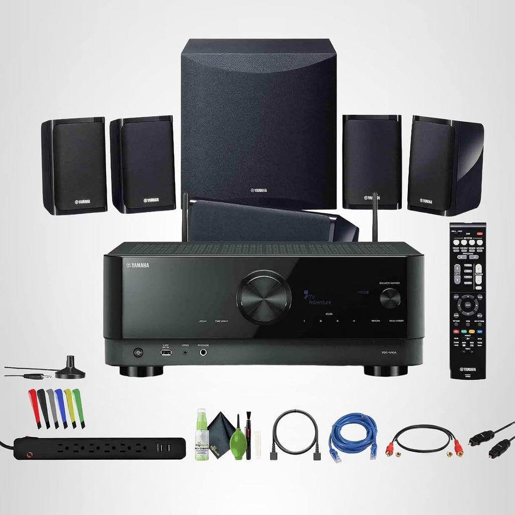 Yamaha YHT-5960U 5.1-Channel Home Theater System for TV Surround Sound System with 8" 100W