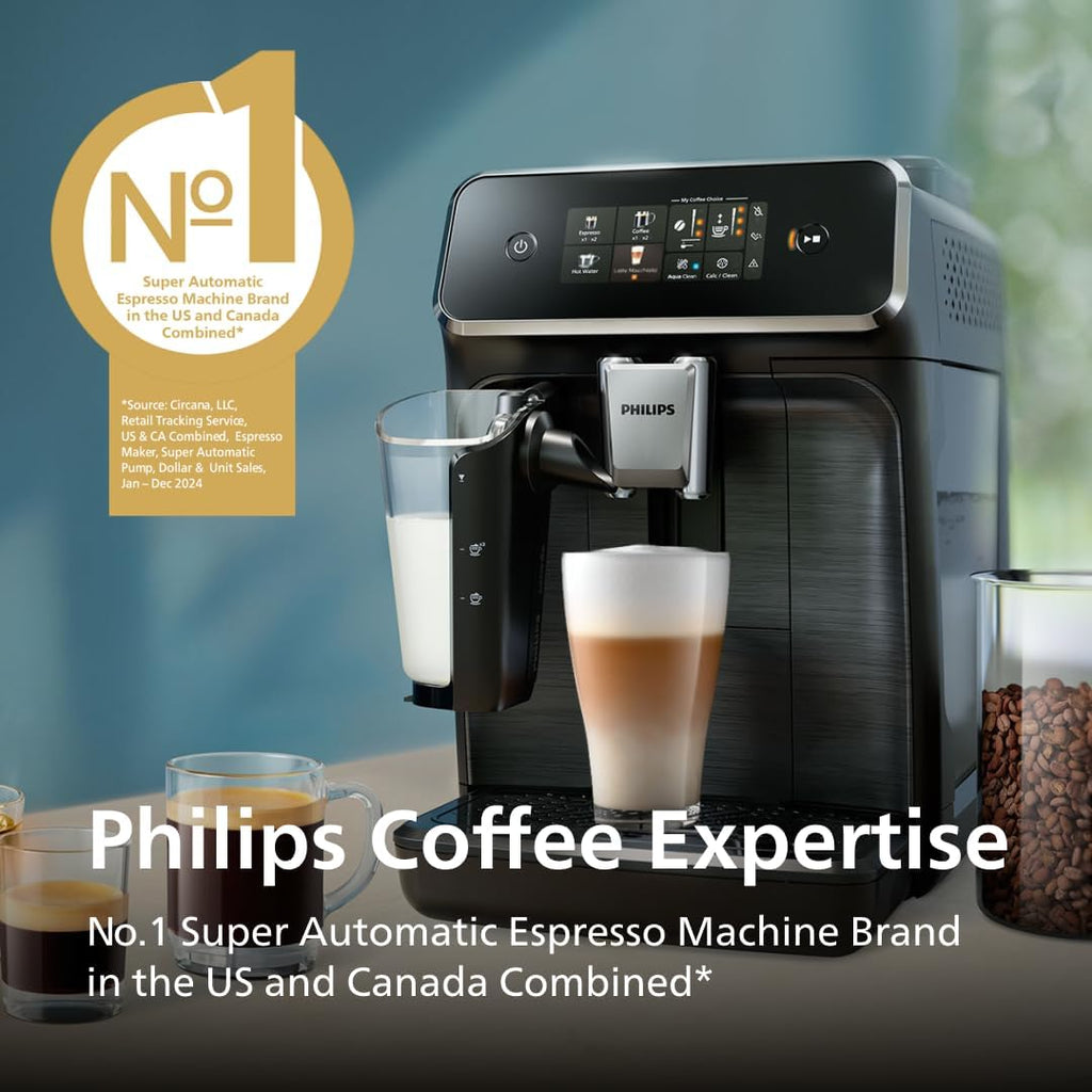 Philips 3300 Series Fully Automatic Espresso Machine with LatteGo Milk