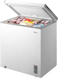 Midea MERC07C4BAWW Chest Freezer, 7.0 Cubic Feet Freezer With Removable Basket