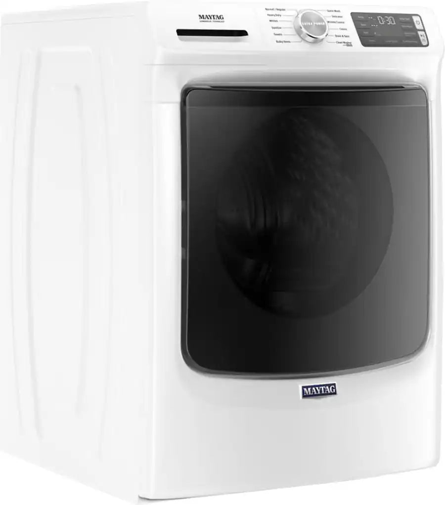 Maytag - 4.8 Cu. Ft. High Efficiency Stackable Front Load Washer with Steam and Fresh Hold - White