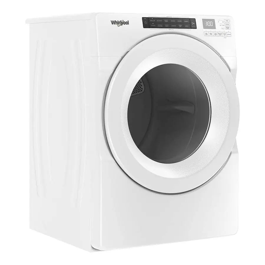 Whirlpool - 7.4 Cu. Ft. Stackable Electric Dryer with Wrinkle Shield Option - White