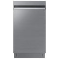 Samsung - 18" Compact Top Control Built-in Stainless Steel Tub Dishwasher with AutoRelease Door Dry, 46 dBA - Stainless Stee