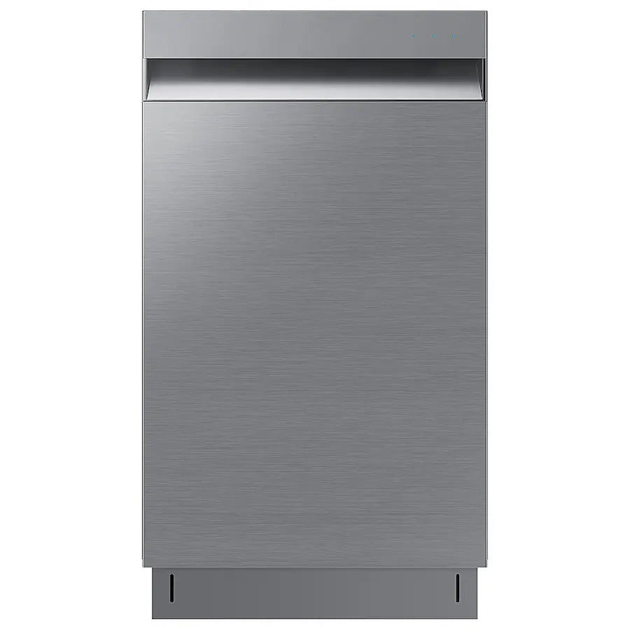 Samsung - 18" Compact Top Control Built-in Stainless Steel Tub Dishwasher with AutoRelease Door Dry, 46 dBA - Stainless Stee