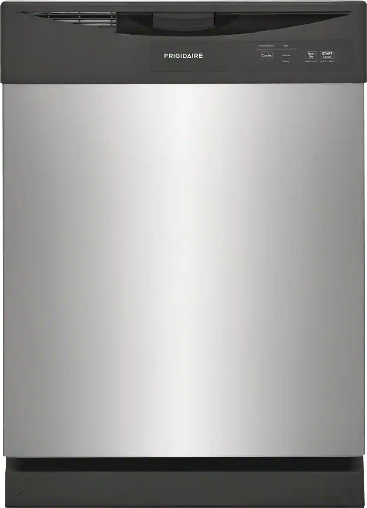 Frigidaire - 24" Front Control Built-In Dishwasher with Energy Saver Dry, 62dba - Stainless Steel
