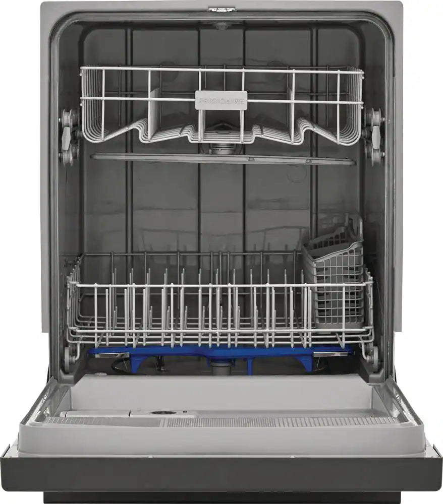 Frigidaire - 24" Front Control Built-In Dishwasher with Energy Saver Dry, 62dba - Stainless Steel