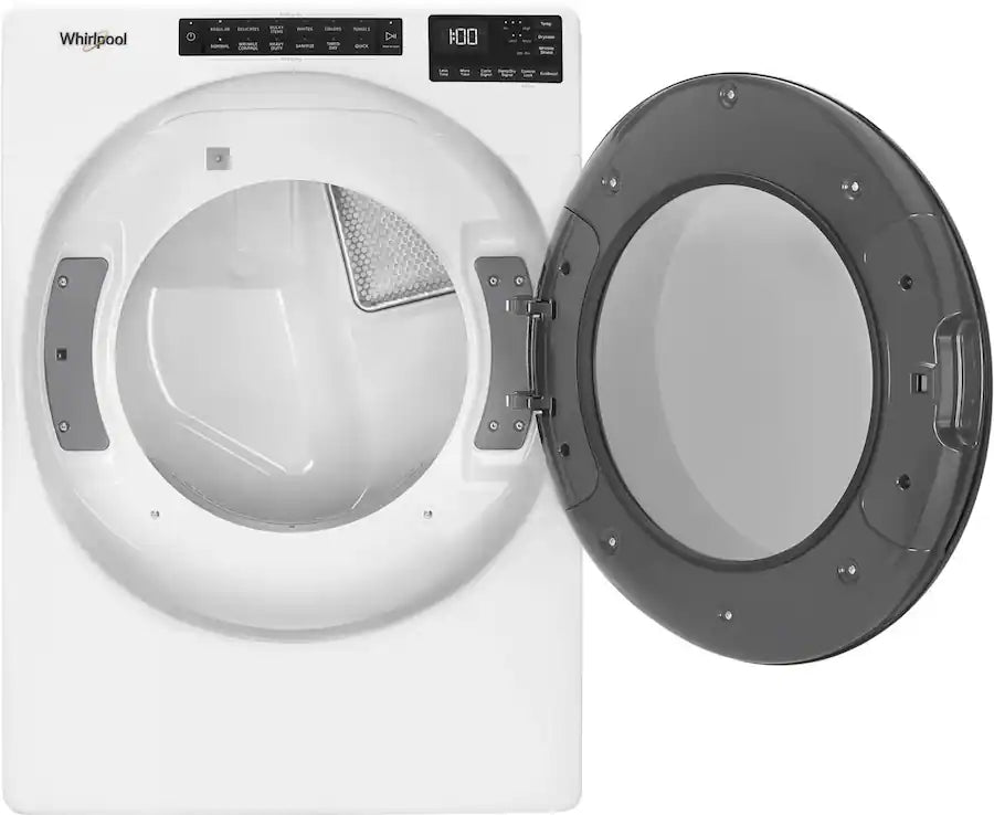 Whirlpool - 7.4 Cu. Ft. Stackable Electric Dryer with Wrinkle Shield - White