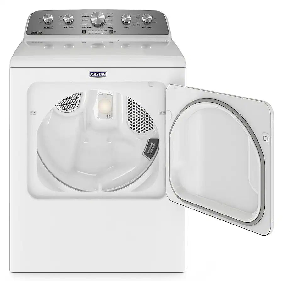 Maytag - 7.0 Cu. Ft. Electric Dryer with Steam Enhanced Cycles - White