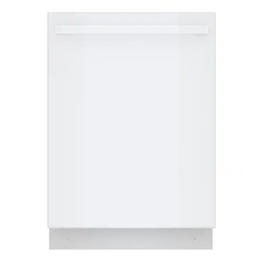 Bosch - 100 Series Premium 24" Top Control Smart Built-In Hybrid Stainless Steel Tub Dishwasher with 3rd Rack, 46 dBA - White