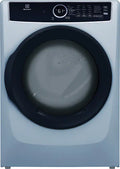 Electrolux - 8.0 Cu. Ft. Electric Dryer with Steam and Instant Refresh - Glacier Blue