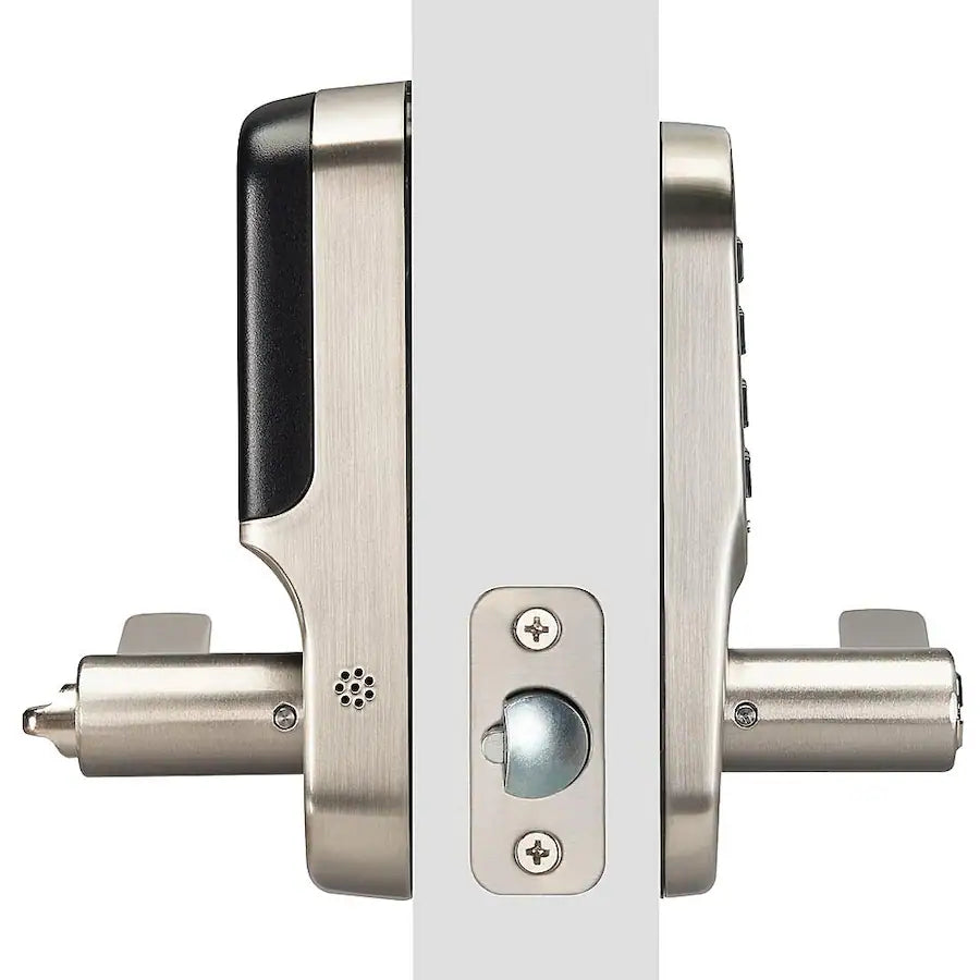 Yale - Assure Lock - Smart Lock Wi-Fi Lever with Touchscreen Keypad | Key Access - Satin Nickel