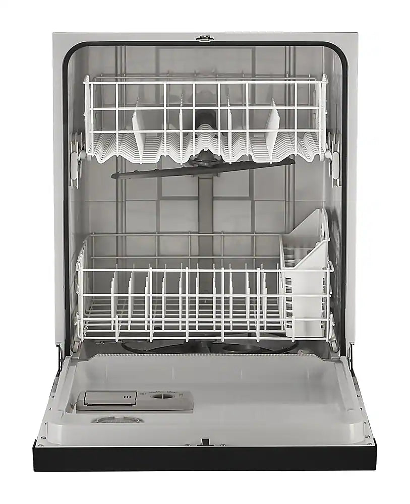 Whirlpool - 24 inch Front Control Built-In Dishwasher with Boost Cycle and 57 dBA - Black