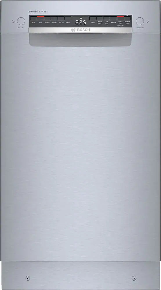 Bosch - 800 Series 18" ADA Front Control Smart Built-In Stainless Steel Tub Dishwasher with 3rd Rack, 44 dBA - Stainless Steel