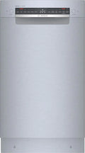 Bosch - 800 Series 18" ADA Front Control Smart Built-In Stainless Steel Tub Dishwasher with 3rd Rack, 44 dBA - Stainless Steel