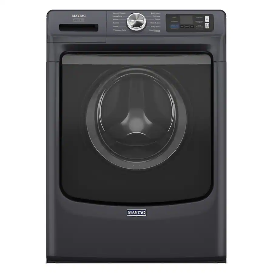 Maytag - 5.0 Cu. Ft. High-Efficiency Smart Front Load Washer with Steam and Pet Pro System - Midnight Steel