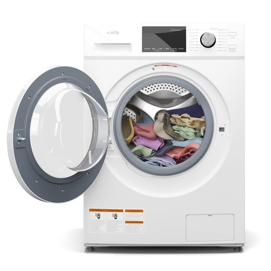 Koolmore - 2.7 cu. ft. Stackable Front Load Compact Washing Machine, FLW-3CWH - White