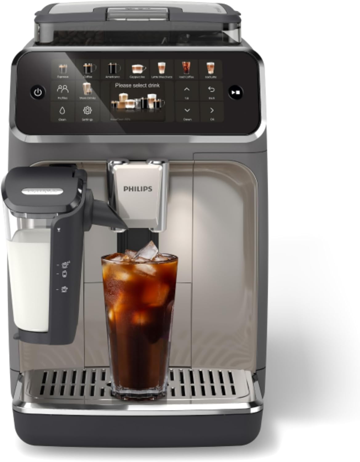 Philips 5500 Series Fully Automatic Espresso Machine, LatteGo Milk System