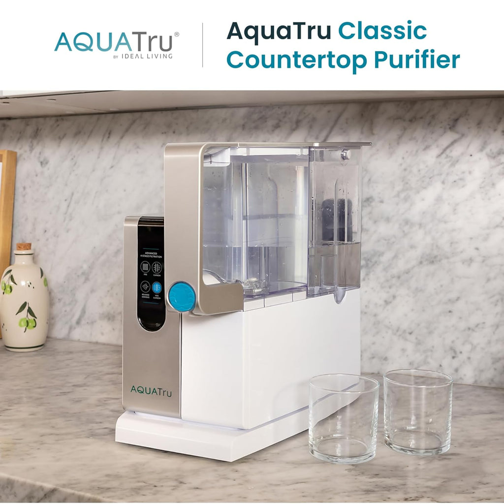 AquaTru Classic Countertop Water Purifier | Certified 4-Stage Reverse Osmosis System