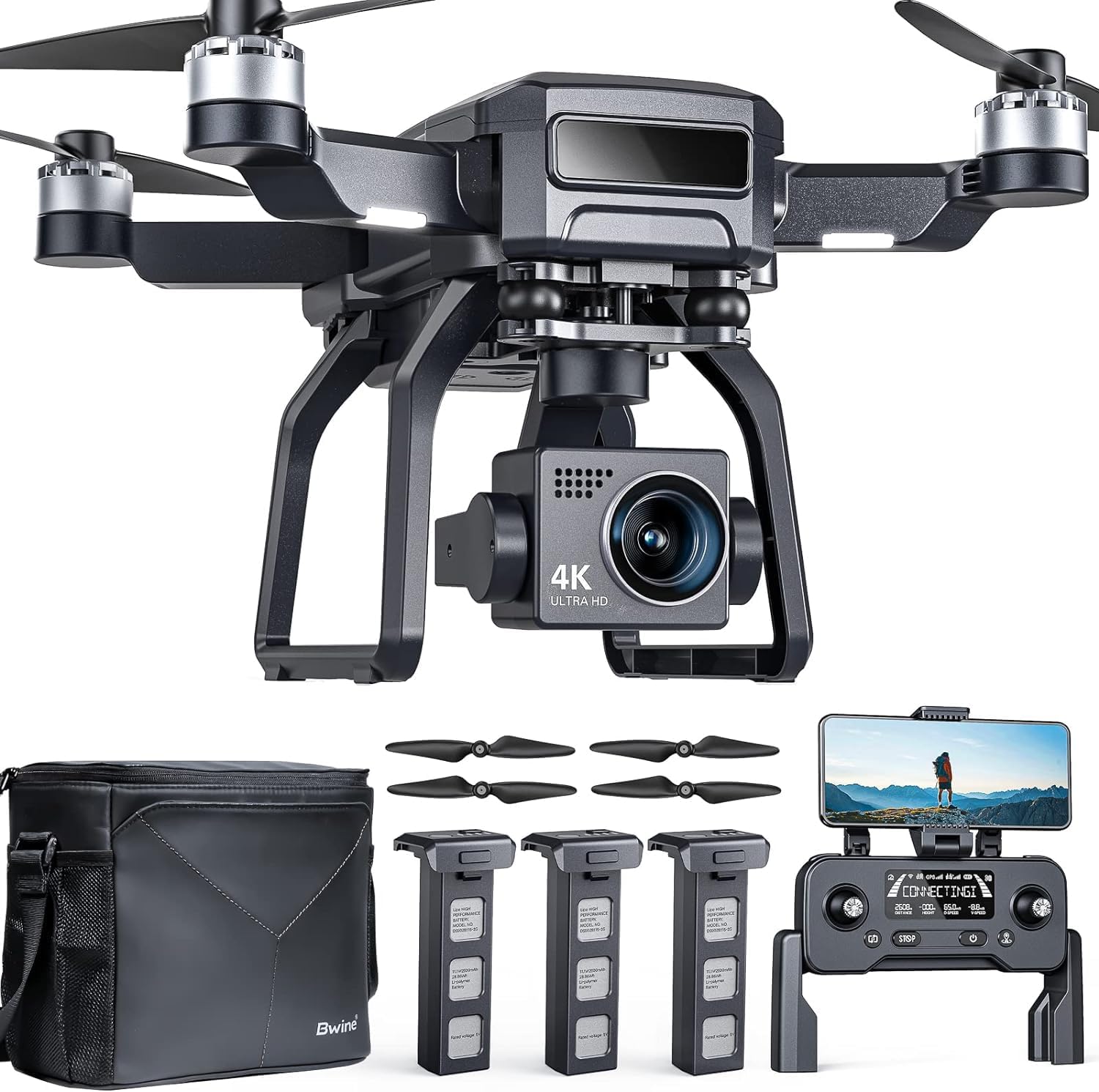 Bwine F7GB2 Pro Drones with Camera for Adults 4K UHD Aerial, 3-Axis Gimbal