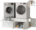 DTK Washer and Dryer Pedestal Set of 2, Heavy Duty Laundry Pedestal for Washer and Dryer